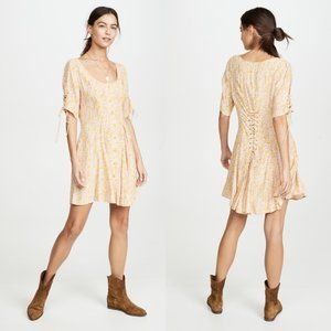 Free People Floral Mini Dress XS